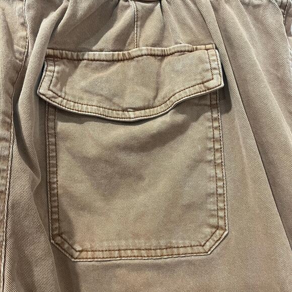 Old Navy Balloon Cargo Pants Size XL High Rise Brown Utility - Picture 3 of 9